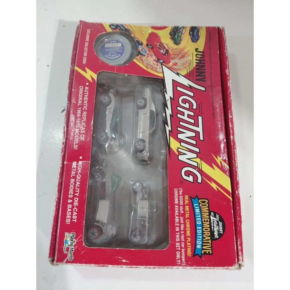 NIP Johnny Lightning Commemorative 1:64 Die Cast Set 2 (GTO Roadster) Chrome